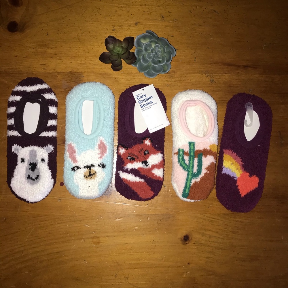 Old Navy Fuzzy Gripper Socks